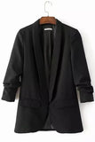 Three Quarter Sleeve Elegant Blazer